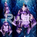 主宰者 万用改良式短和服 山樱紫色版cosplay 服装ZBY531