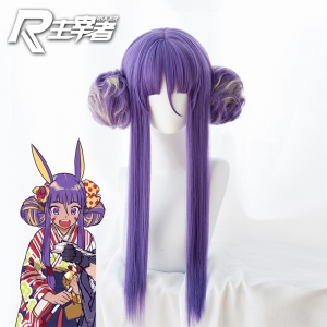 【已下架，无现货/定做款】主宰者 Fate/Grand Order 尼托克丽丝 和服版 紫色大发包 cos动漫假发 235W